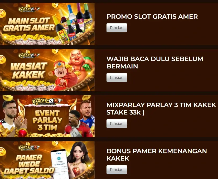 KAKEKSLOT $ Slot777 Situs Slot Gacor 777 Gampang Menang!